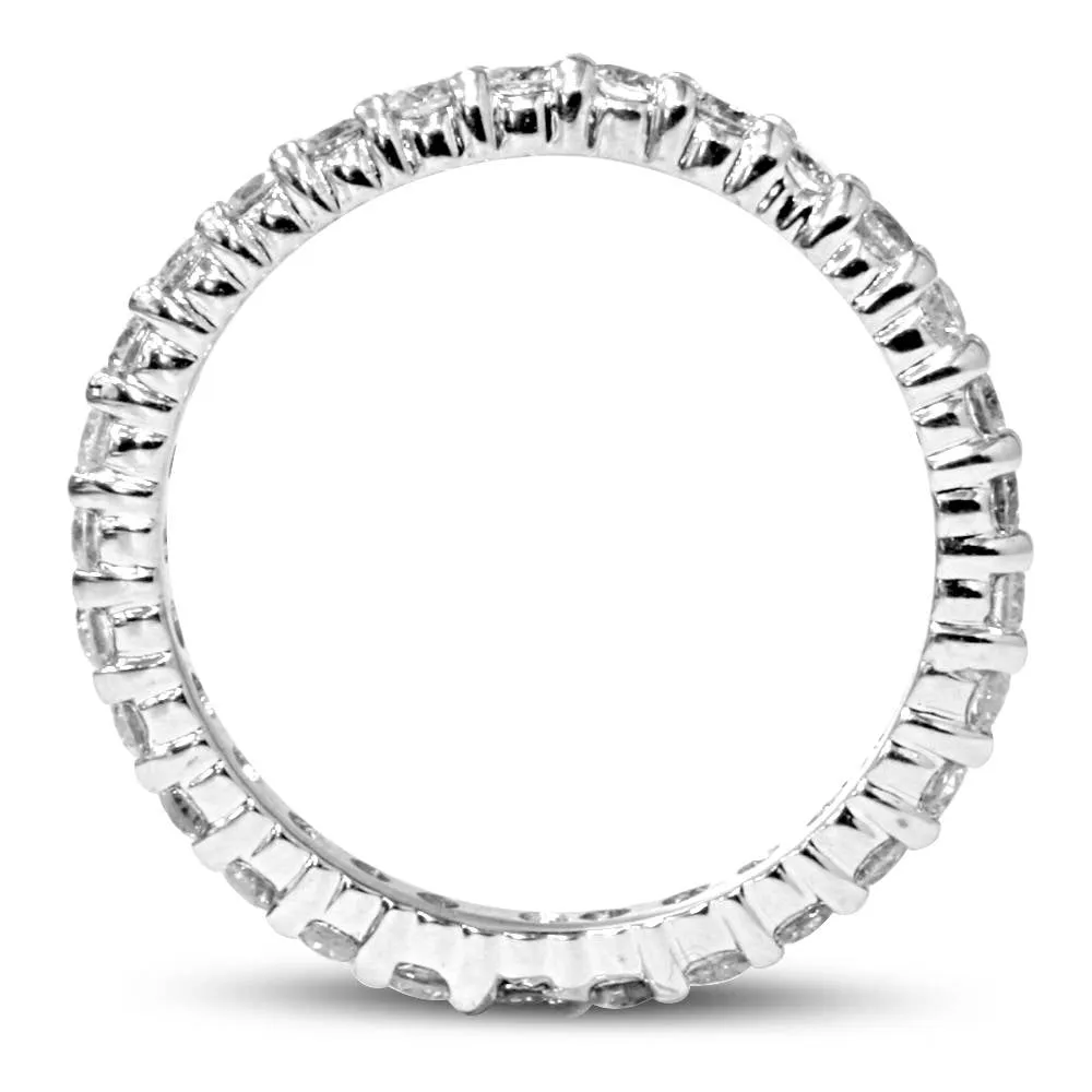 1 3/4ct Diamond Eternity Ring 14K White Gold