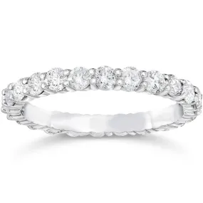 1 3/4ct Diamond Eternity Ring 14K White Gold