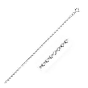 10k White Gold Rolo Chain 1.9mm-rx45896-18