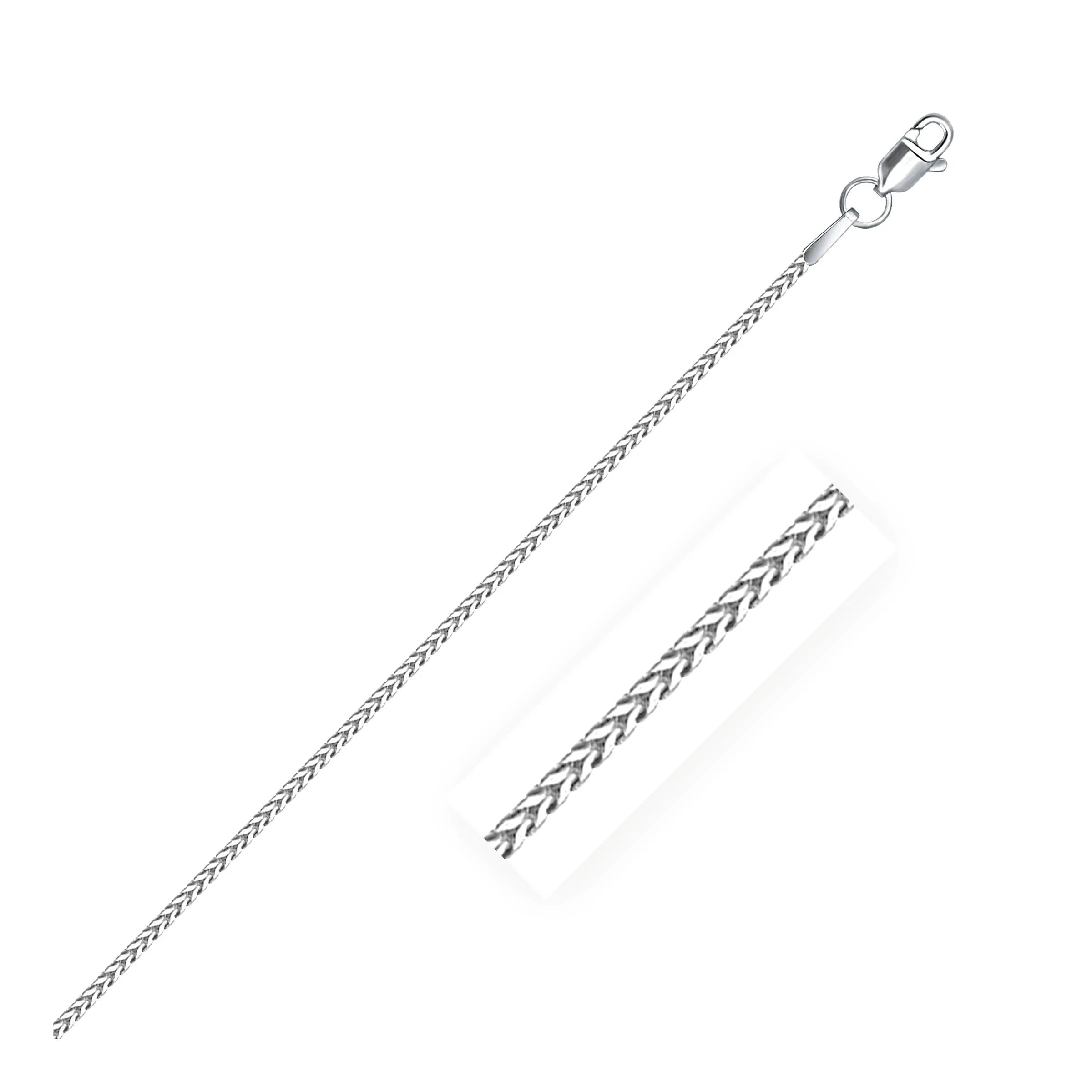 14k White Gold Franco Chain 1.2mm-rx36008-16