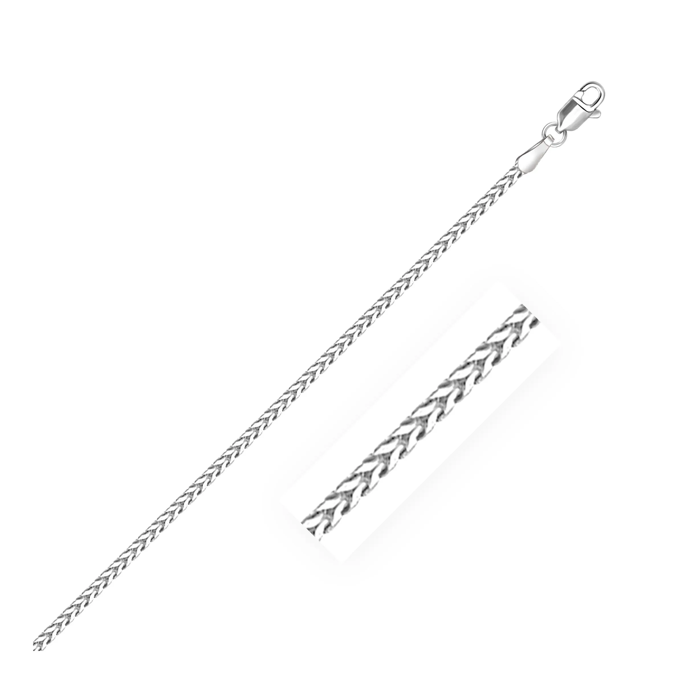 14k white Gold Franco Chain 1.8mm-rx56087-20