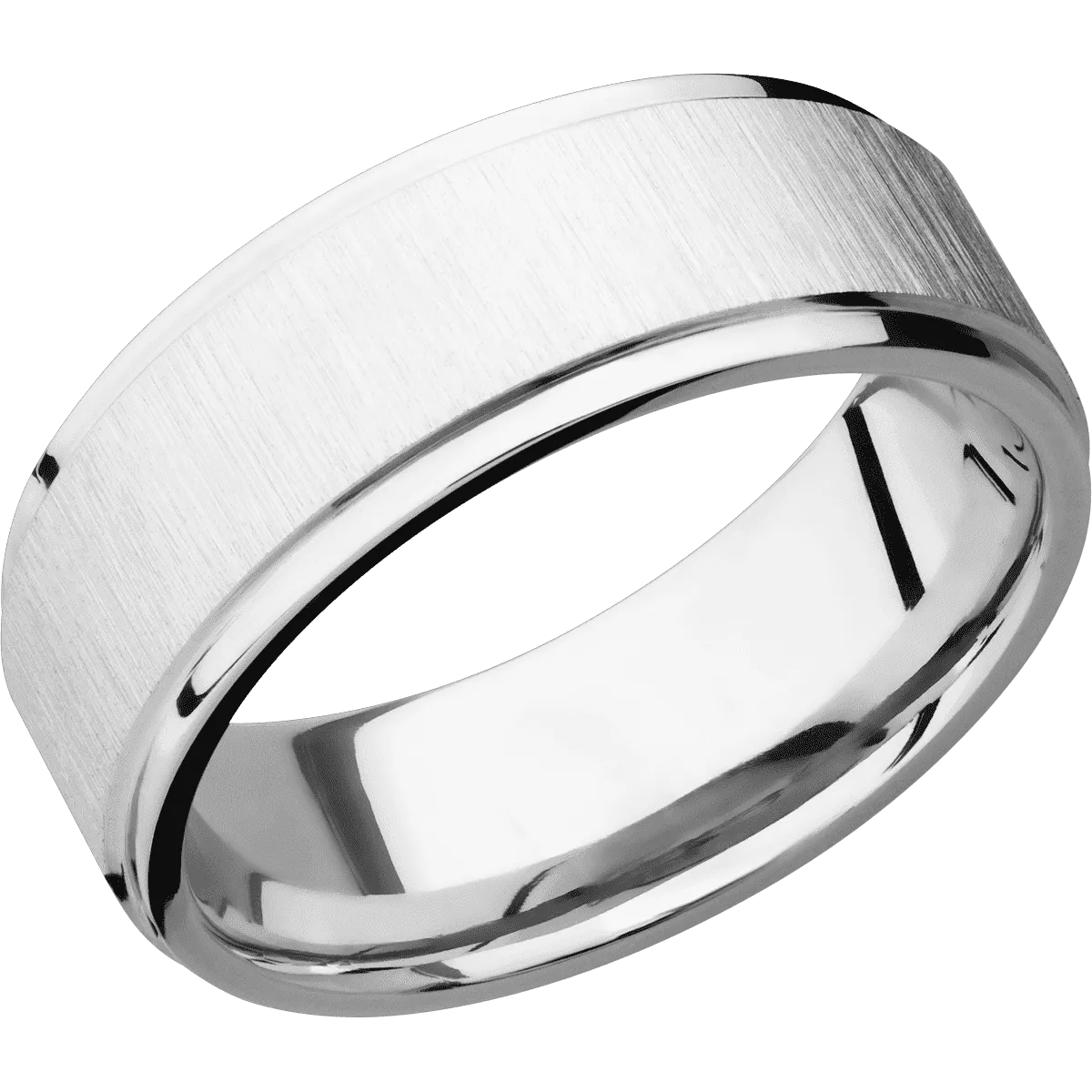 14K White Gold with Crosssatin , Polish Finish