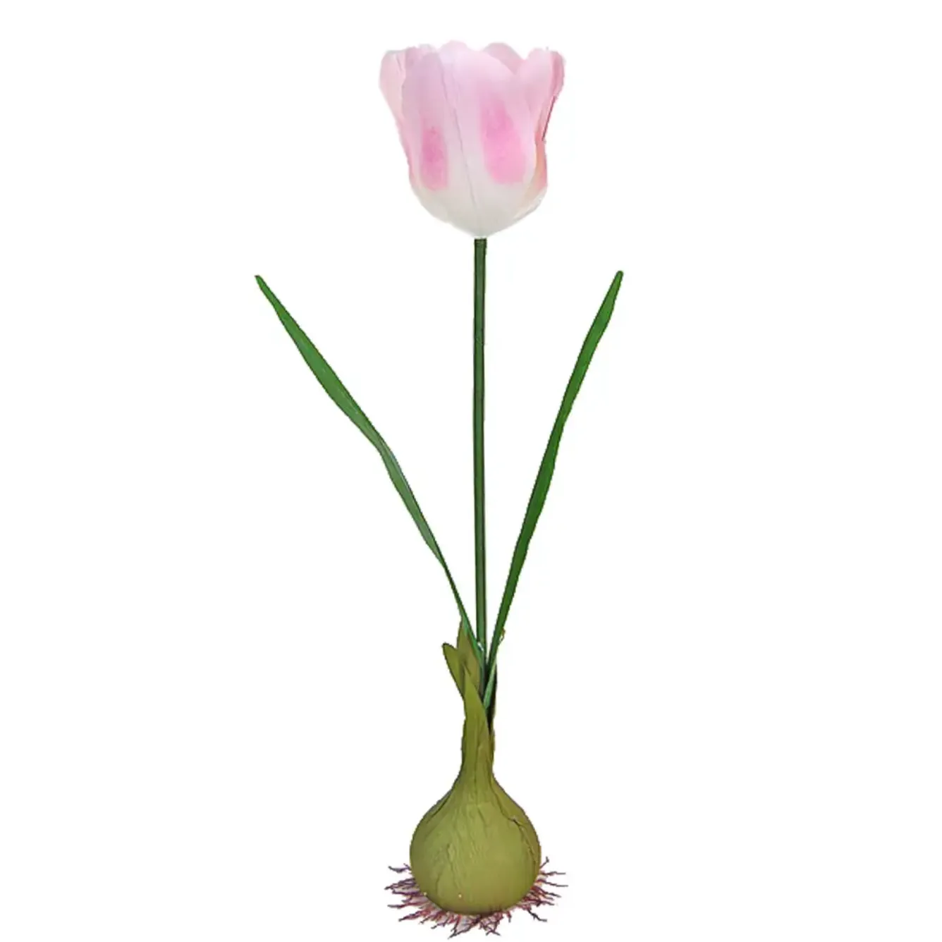 45 faux tulip with bulb, pink