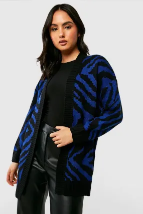 Animal Print Edge To Edge Cardigan