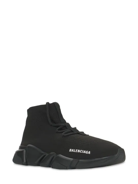 Balenciaga   Speed lace-up knit sneakers 