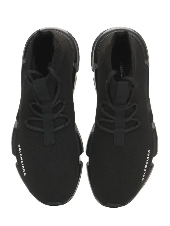 Balenciaga   Speed lace-up knit sneakers 