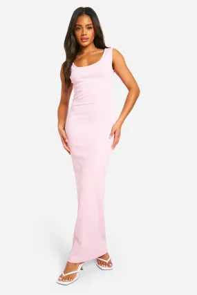 Basic Rib Scoop Maxi Dress