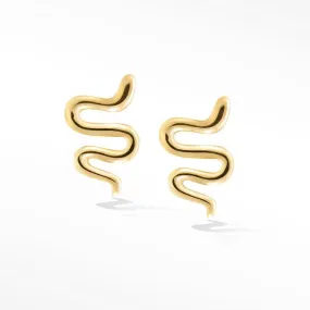 Bite Me 18k Yellow Gold Stud Earrings