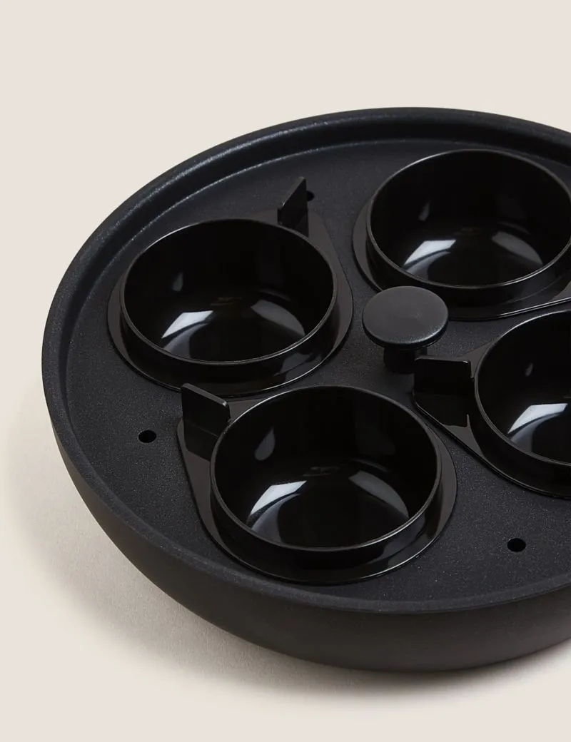 Black Aluminium 20cm Egg Poacher