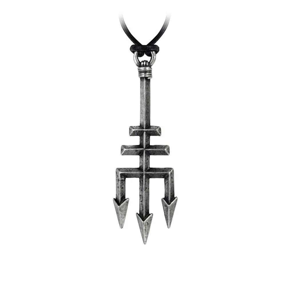 Black Trinity Trident Pendant