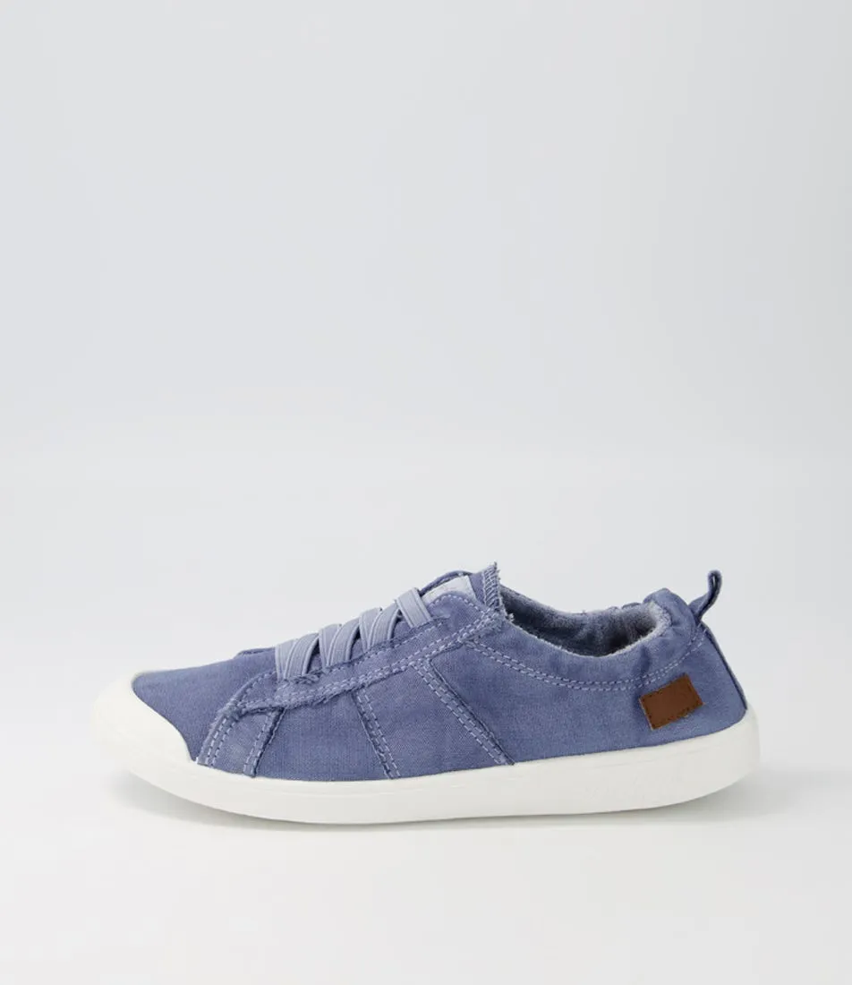 BLOWFISH Vex Coastal Blue Canvas Sneakers