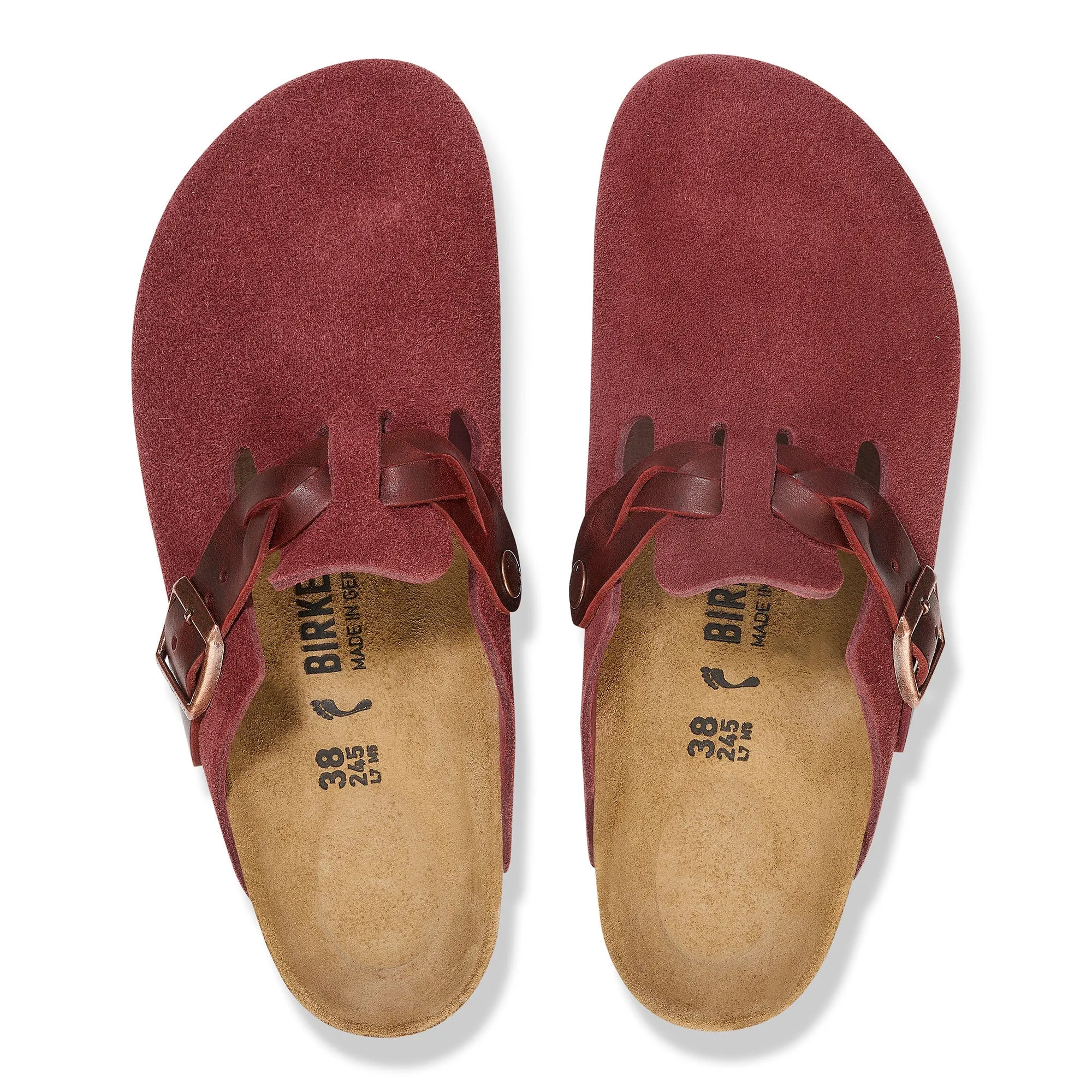 Boston Braid | Suede | Zinfandel