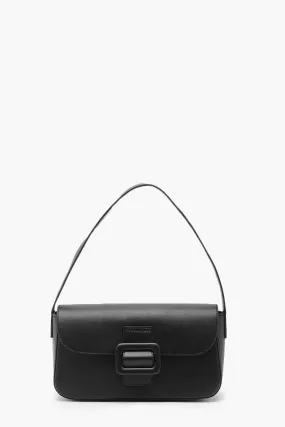 Buckle Trim Shoulder Bag