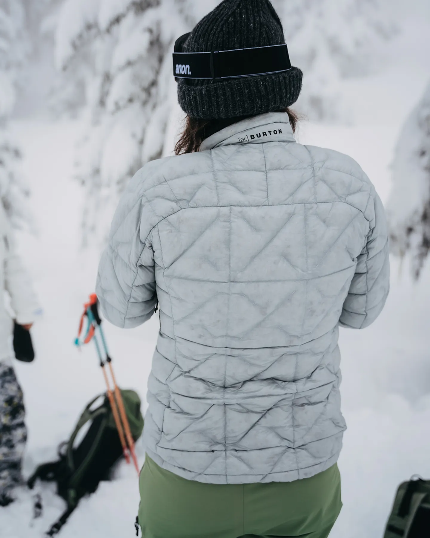 Burton Women's [ak] Baker Down Jacket - Gray Cloud | Shop Coats & Jackets at Trojan Wake Ski Snow & Snow Skiers Ware