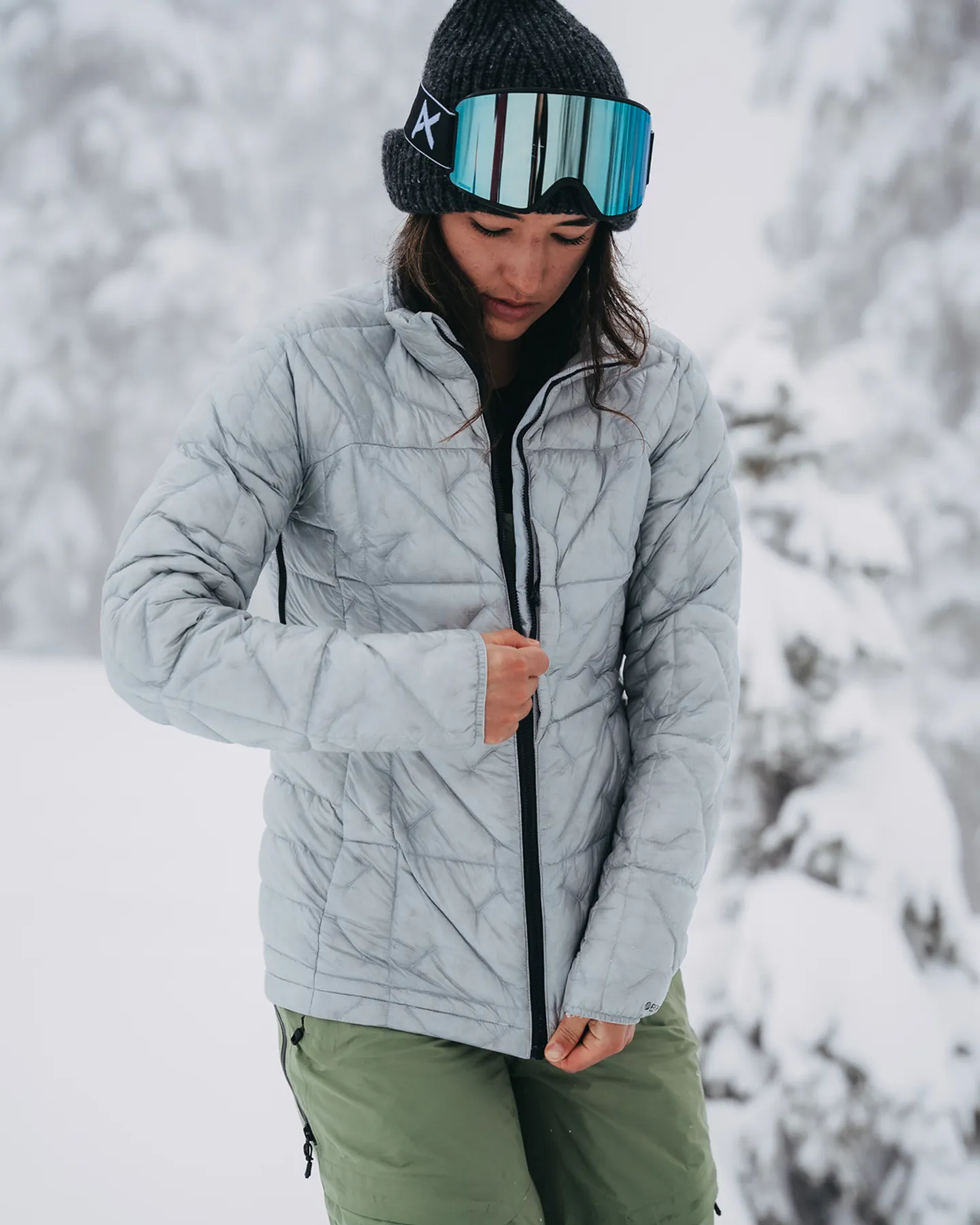 Burton Women's [ak] Baker Down Jacket - Gray Cloud | Shop Coats & Jackets at Trojan Wake Ski Snow & Snow Skiers Ware