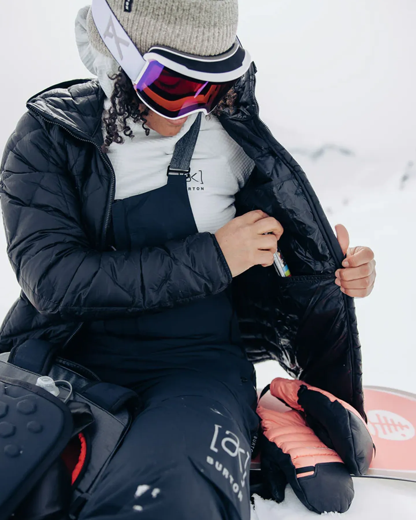 Burton Women's [ak] Baker Hooded Down Jacket - True Black | Shop Coats & Jackets at Trojan Wake Ski Snow & Snow Skie