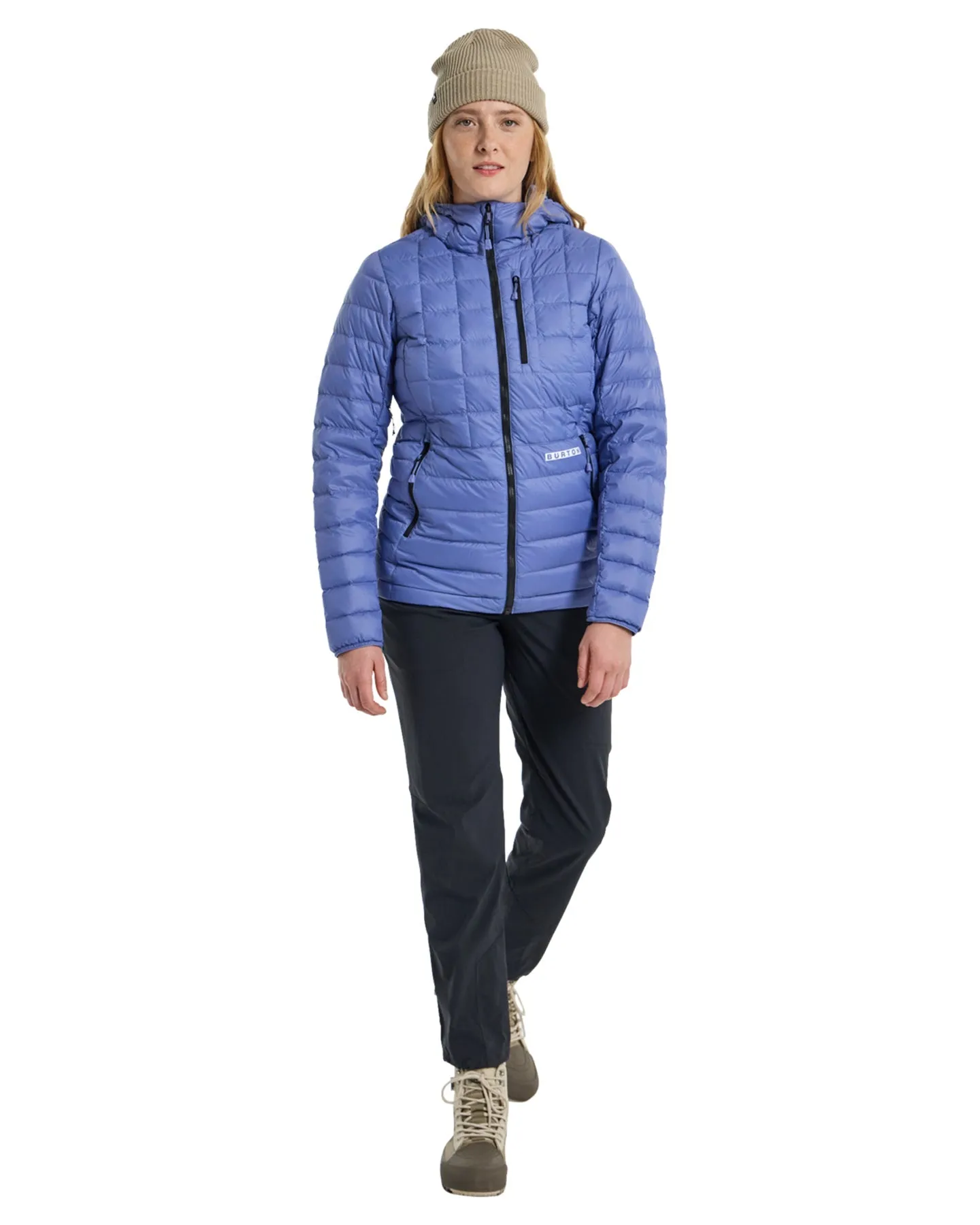 Burton Women's Mid-Heat Hooded Down Insulated Jacket - Slate Blue | Shop Coats & Jackets at Trojan Wake Ski Snow & S