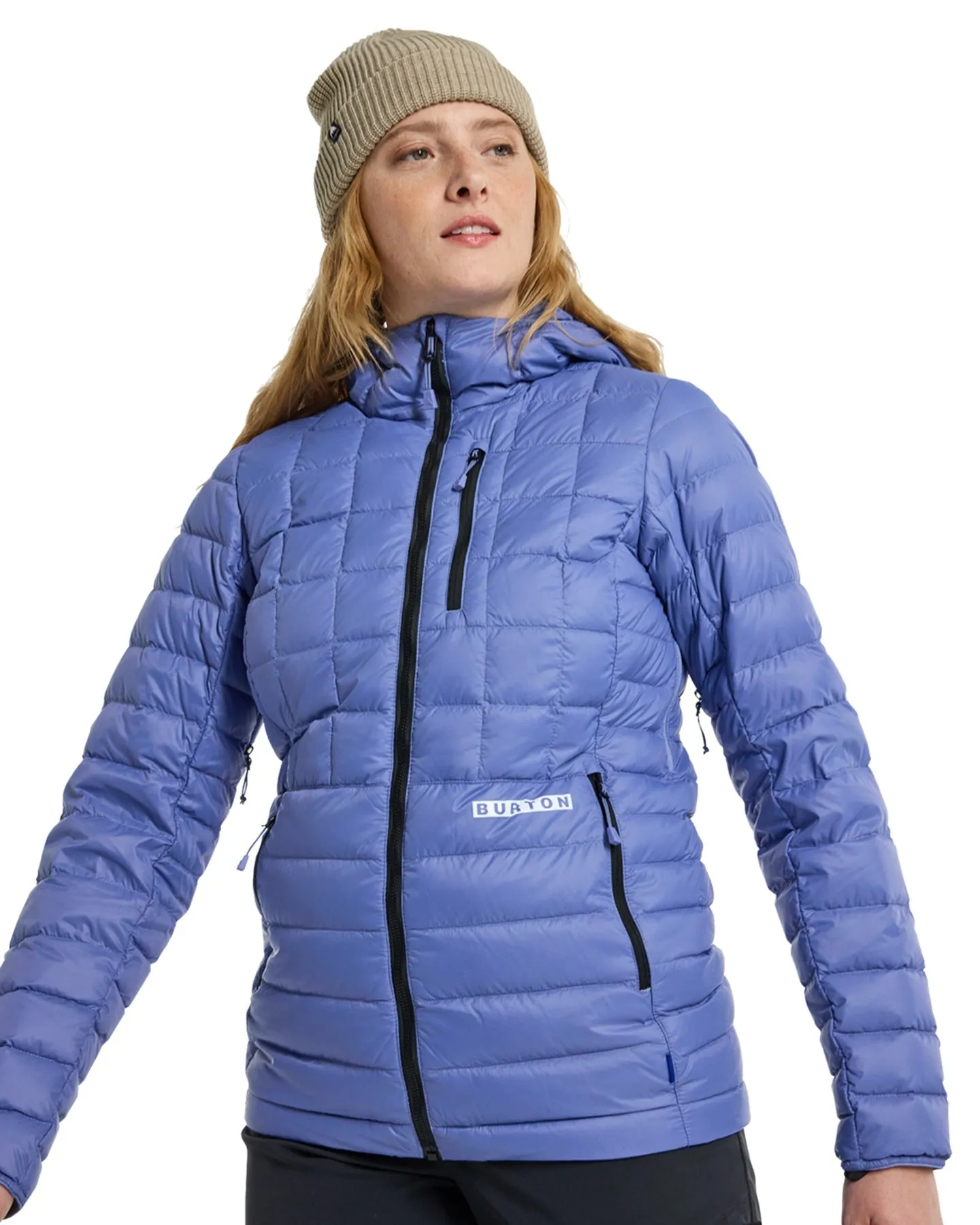 Burton Women's Mid-Heat Hooded Down Insulated Jacket - Slate Blue | Shop Coats & Jackets at Trojan Wake Ski Snow & S