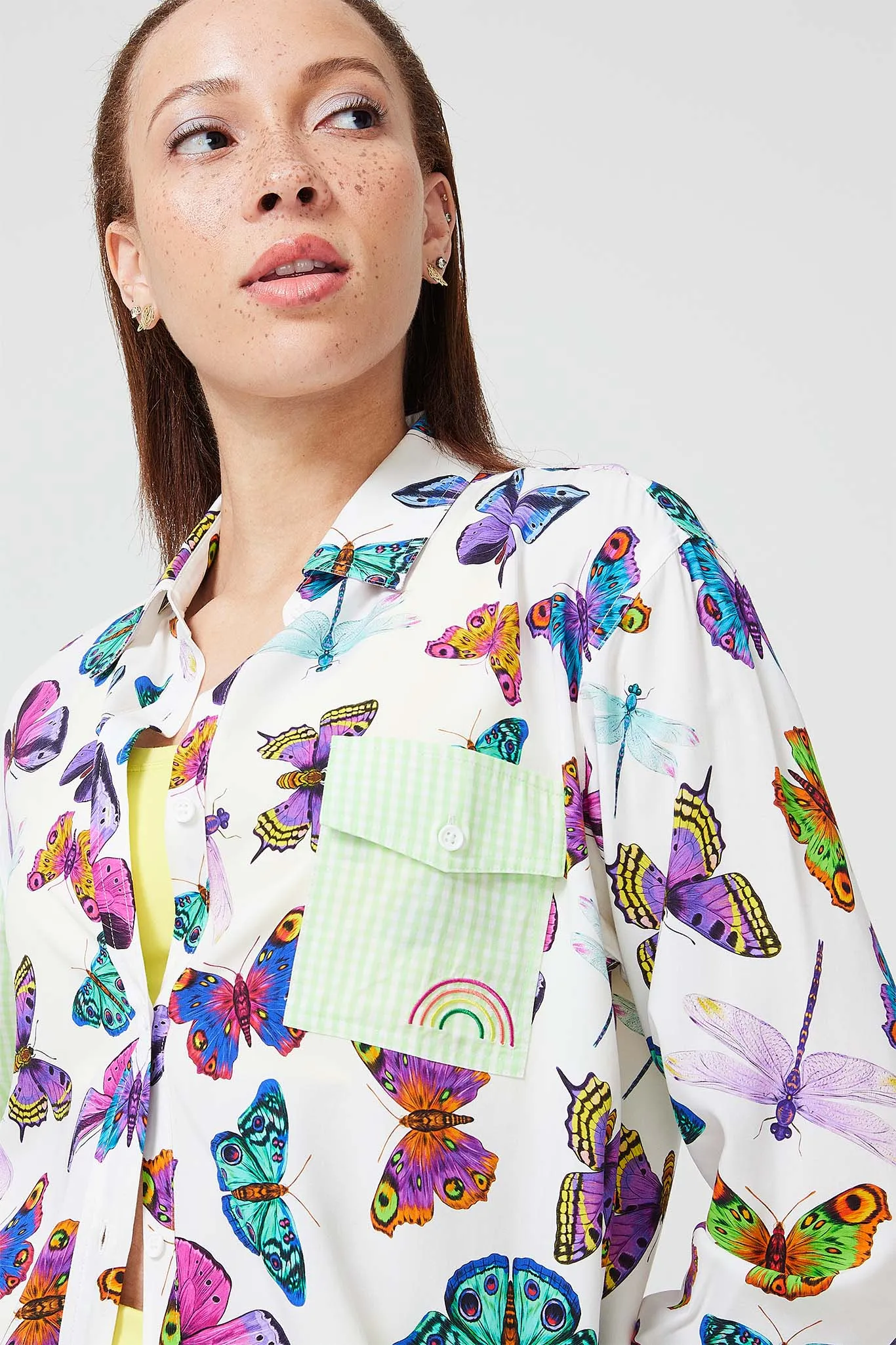 Button Down in Butterflies Patchwork