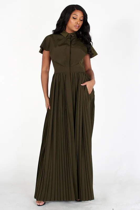 Button Down Maxi Dress