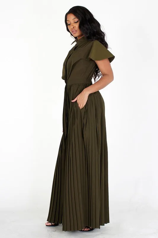 Button Down Maxi Dress