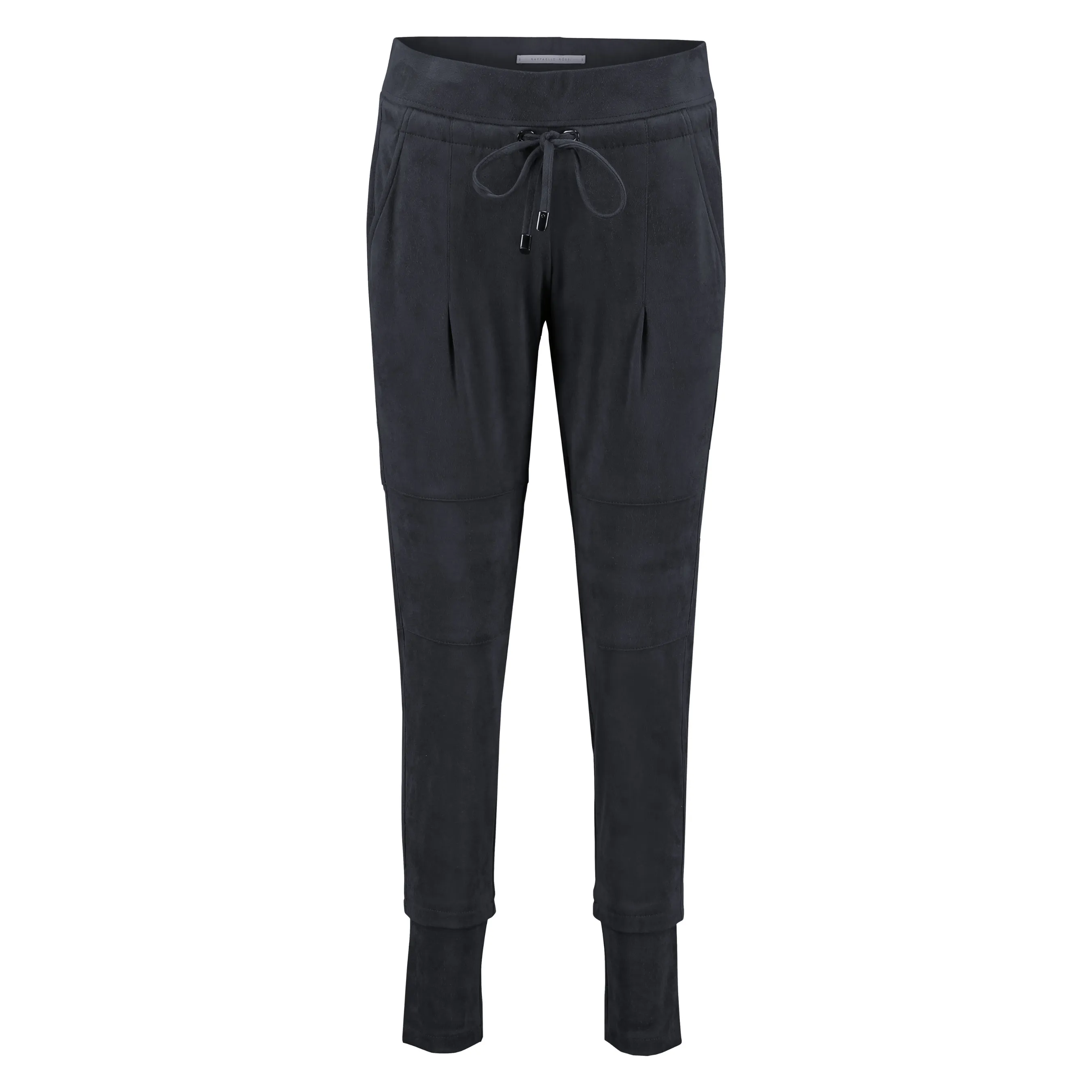 Candice Suede Pant- Charcoal Blue