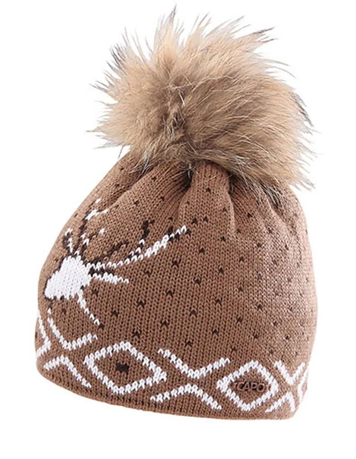 Capo Beanie-Strickmütze Tradition Brown