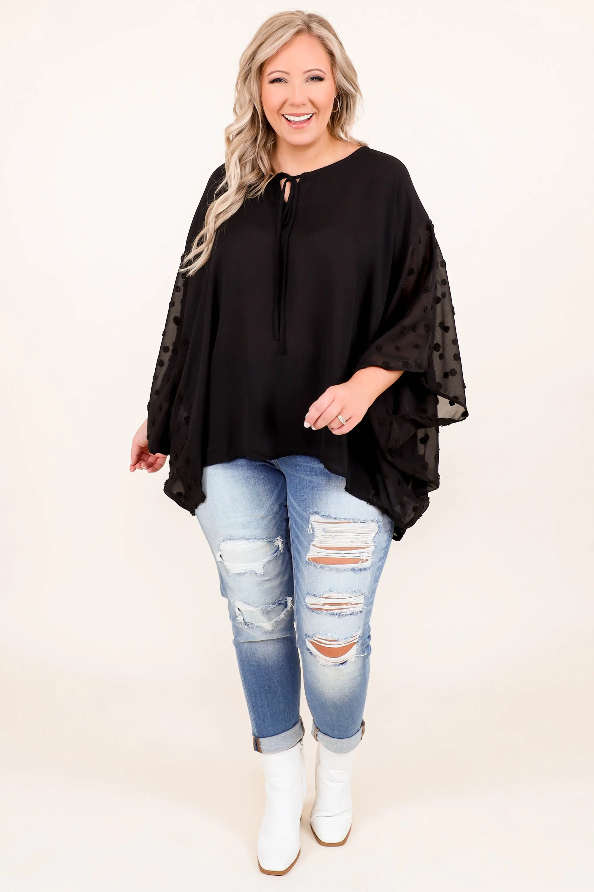 Chase Me Sweetie Top, Black