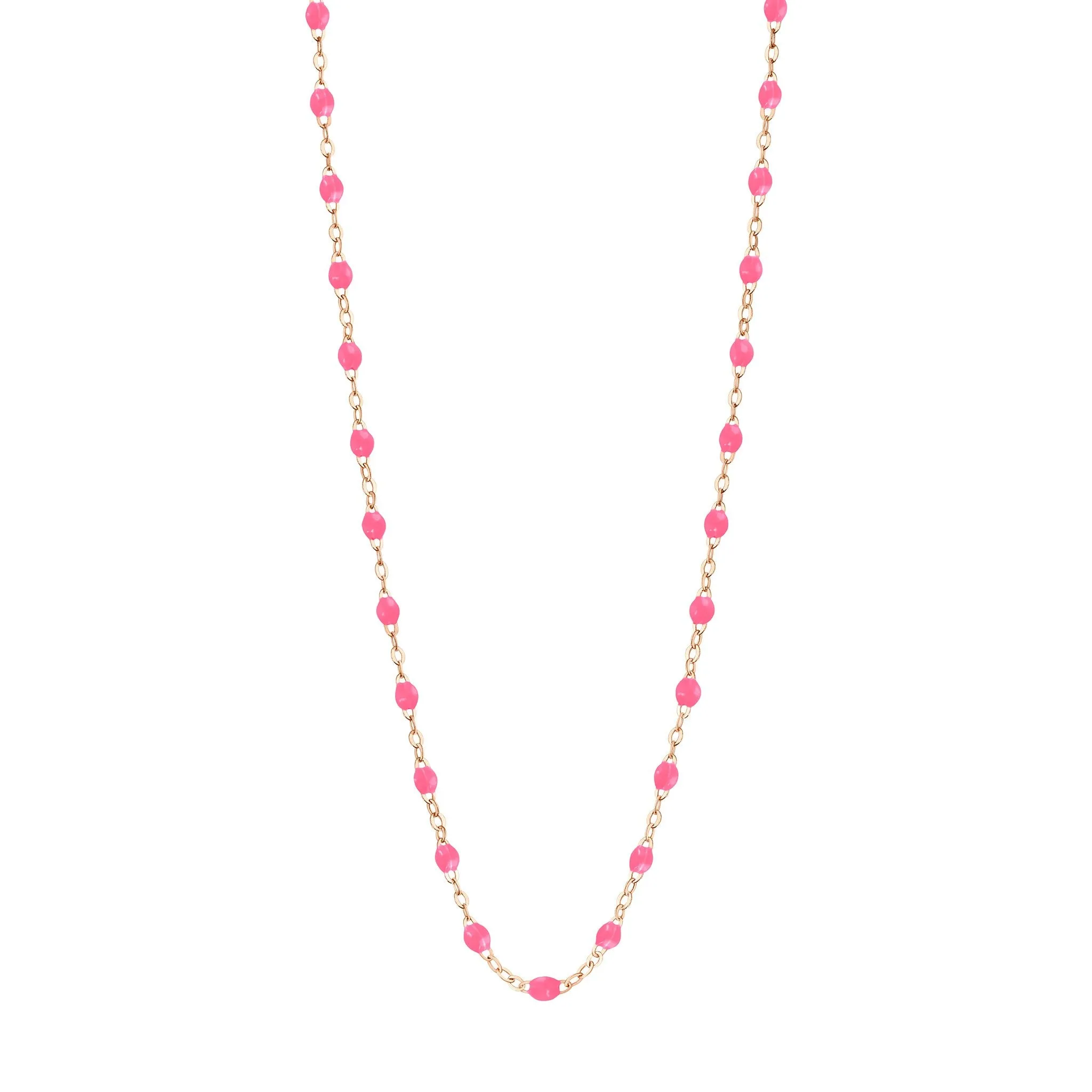 Classic Gigi Pink necklace, Rose Gold, 17.7