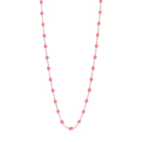 Classic Gigi Pink necklace, Rose Gold, 17.7