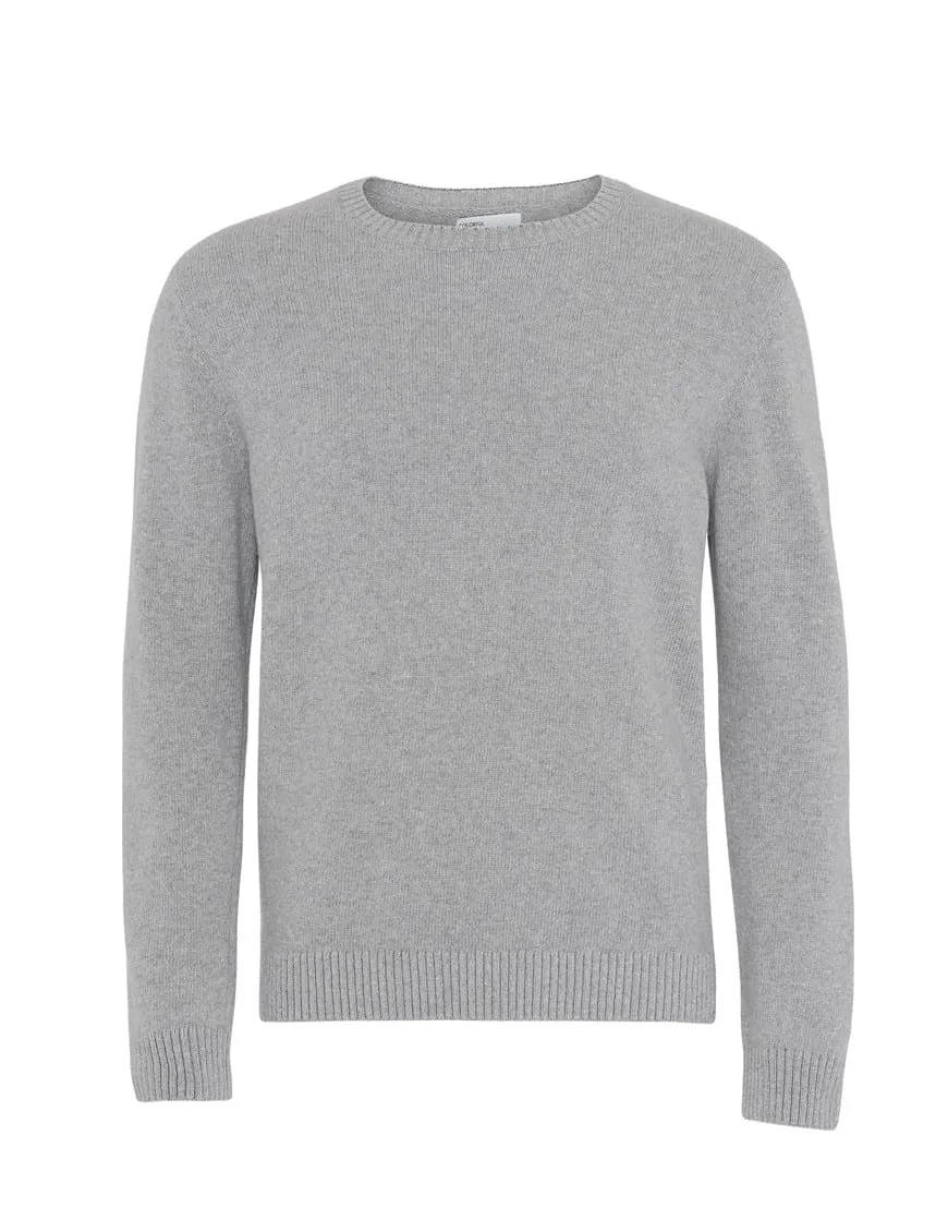 Colorful Standard Merino Wool Crew Heather Grey - WATCH | WEAR E-pood