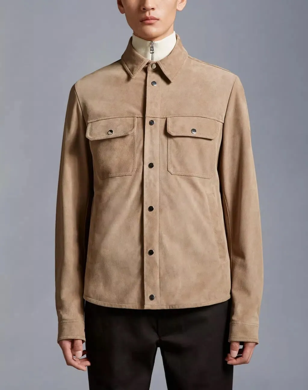 Corborant Leather Suede Shacket