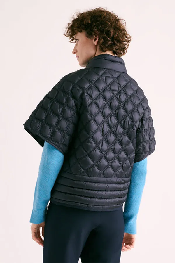 Devernois MAMBO88 PONCHO CUT SHORT DOWN JACKET