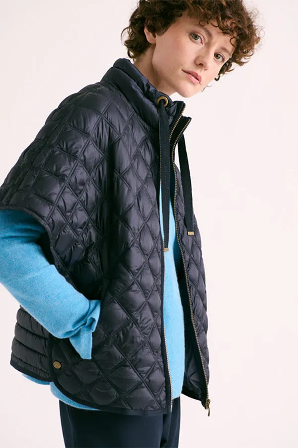 Devernois MAMBO88 PONCHO CUT SHORT DOWN JACKET