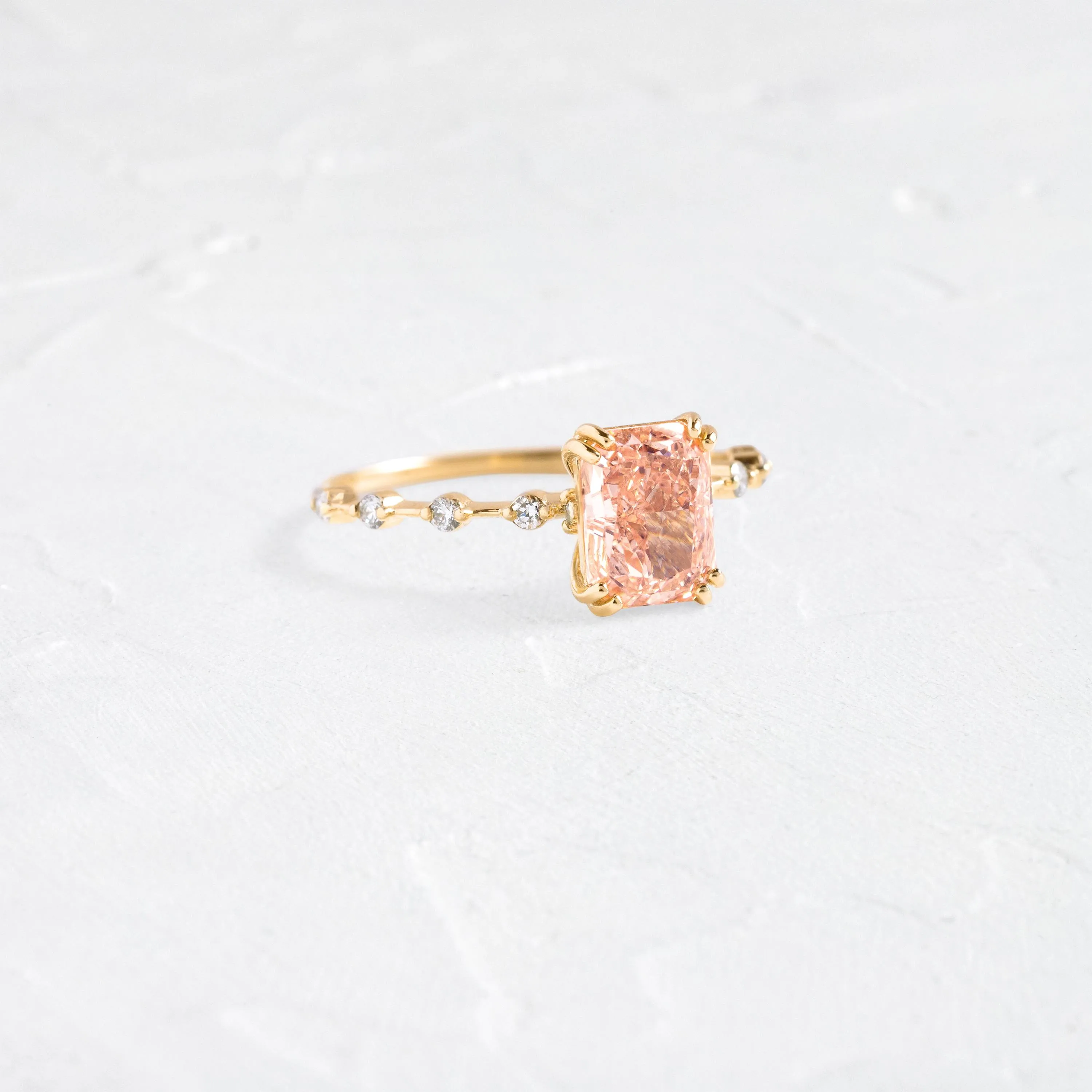 Distance Ring, 1.51ct. Pink Diamond