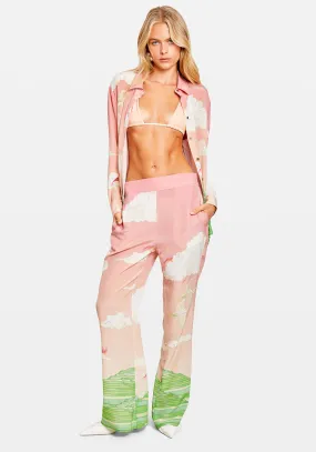 EDEN ILLUSTRATED PINK PANT