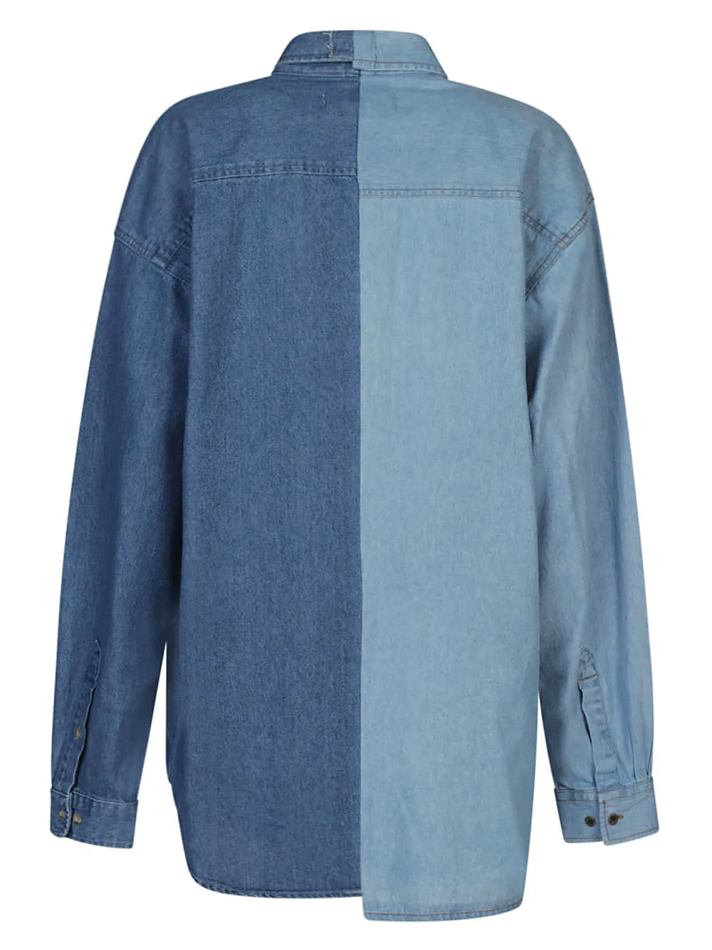 E.L.V. Denim    E.L.V. Denim Contrast Denim Shirt