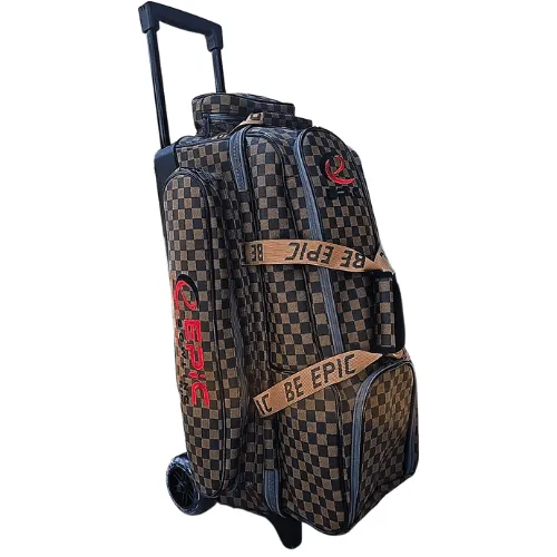 Epic 3 Ball Triple Superior Deluxe Louis Brown Bowling Bag