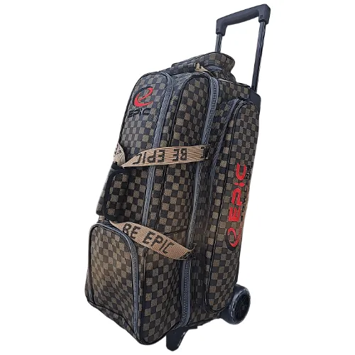 Epic 3 Ball Triple Superior Deluxe Louis Brown Bowling Bag