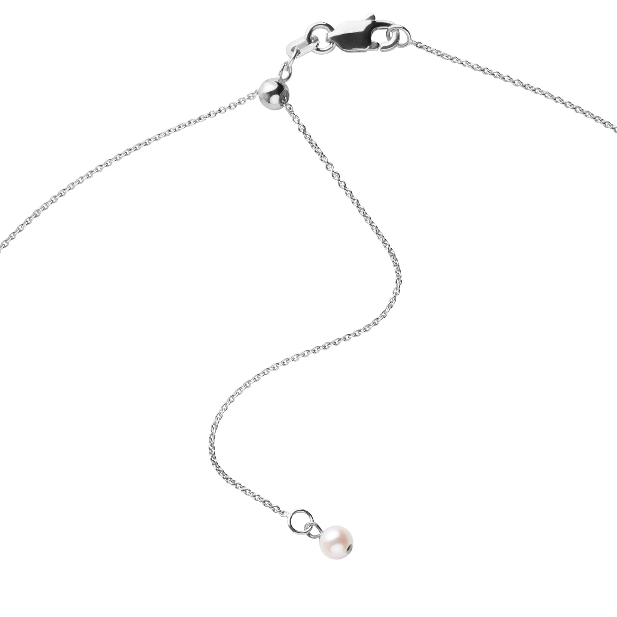 Essential Collection 8.5-9.0 mm White Freshadama Pearl Adjustable Chain Pendant