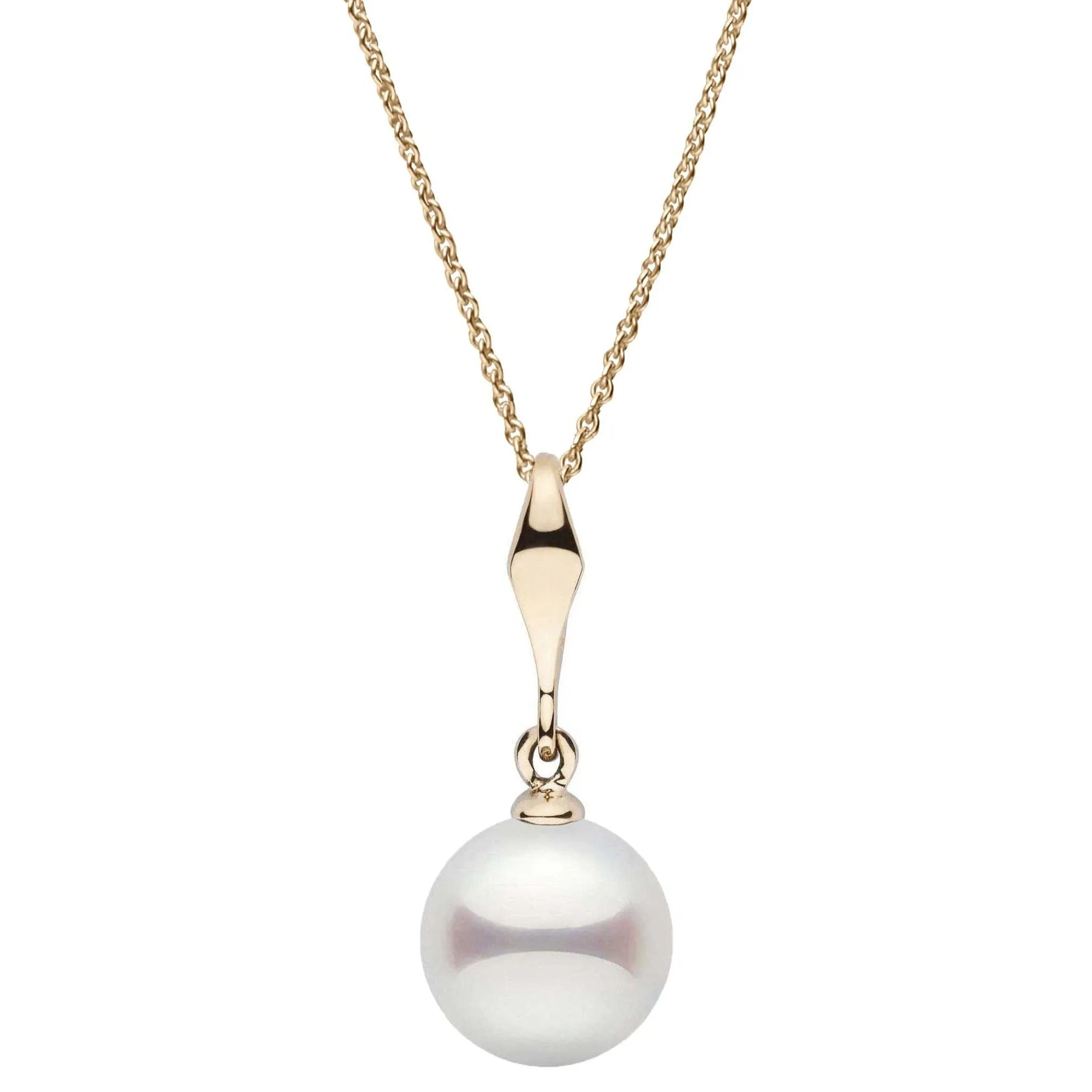 Essential Collection 8.5-9.0 mm White Freshadama Pearl Adjustable Chain Pendant