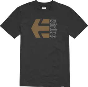 etnies Corp Combo Tee, Black Brown