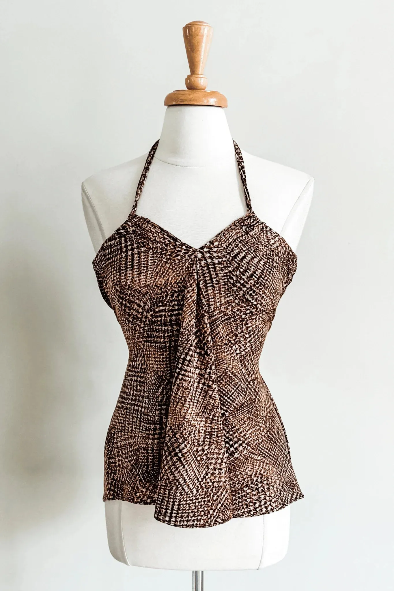 Evermore Top | Geometric Brown