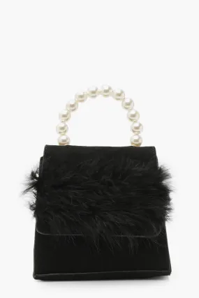 Faux Fur Pearl Grab Bag