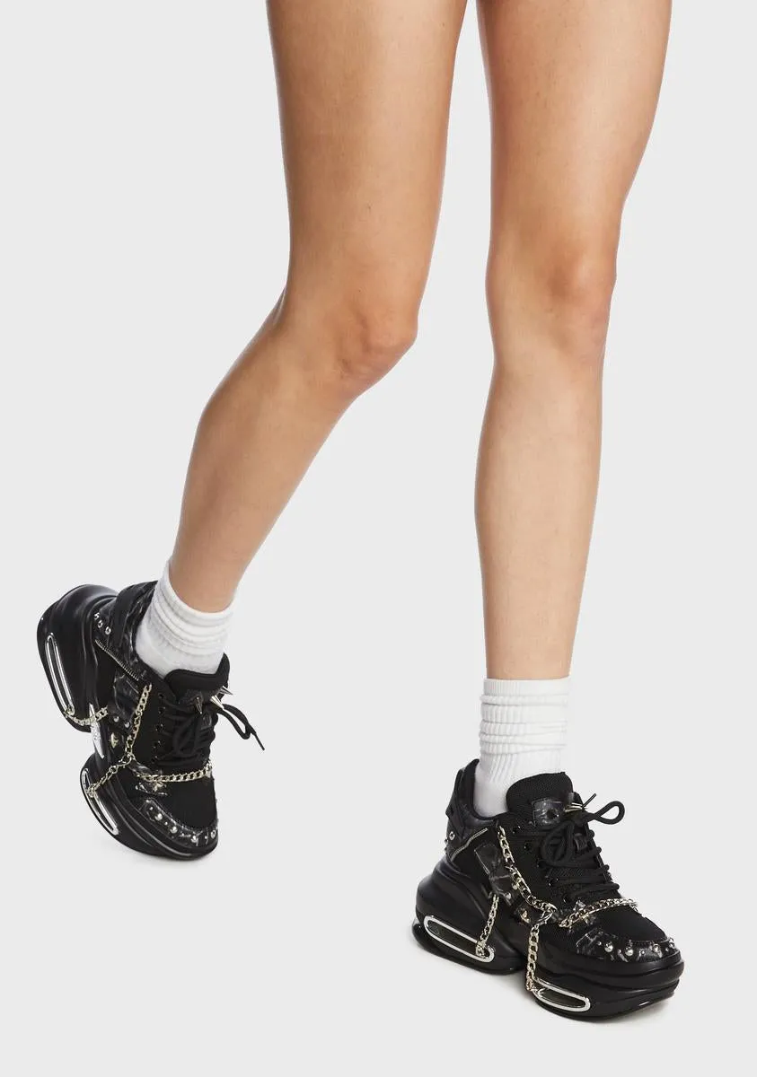 G-13 Chain Wedge Sneakers-