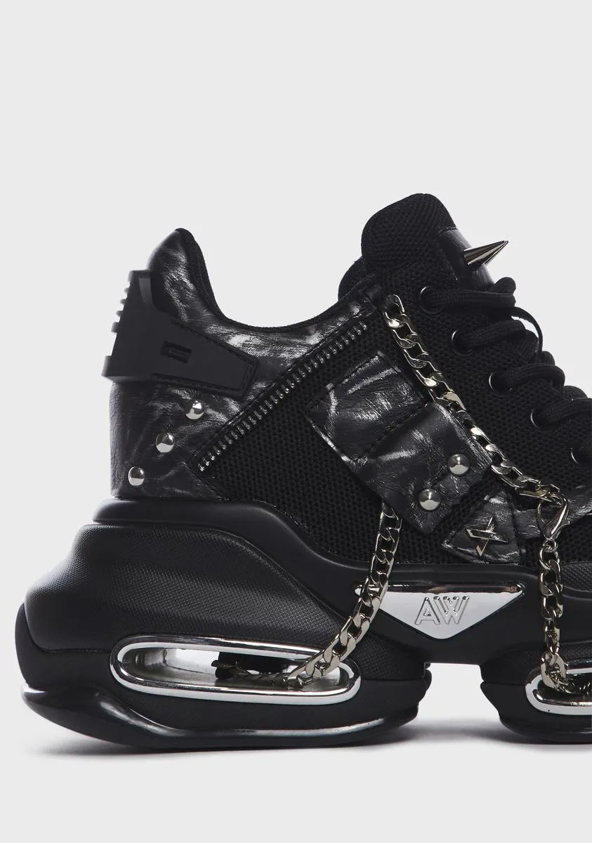 G-13 Chain Wedge Sneakers-