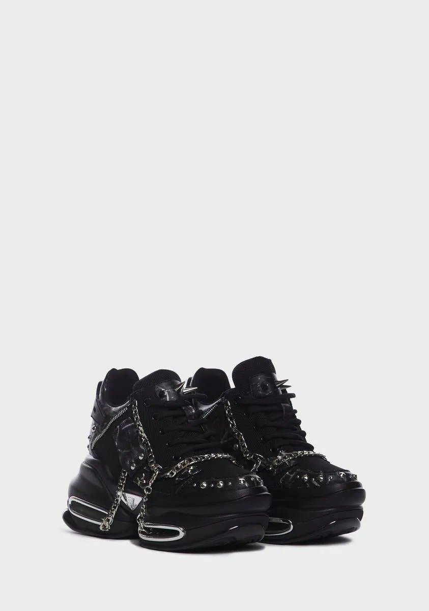 G-13 Chain Wedge Sneakers-