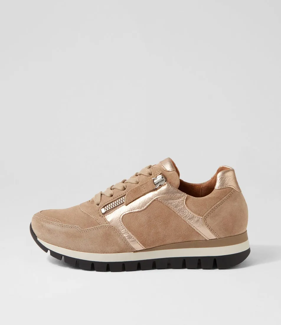 GABOR Frauke Desert Suede Sneakers