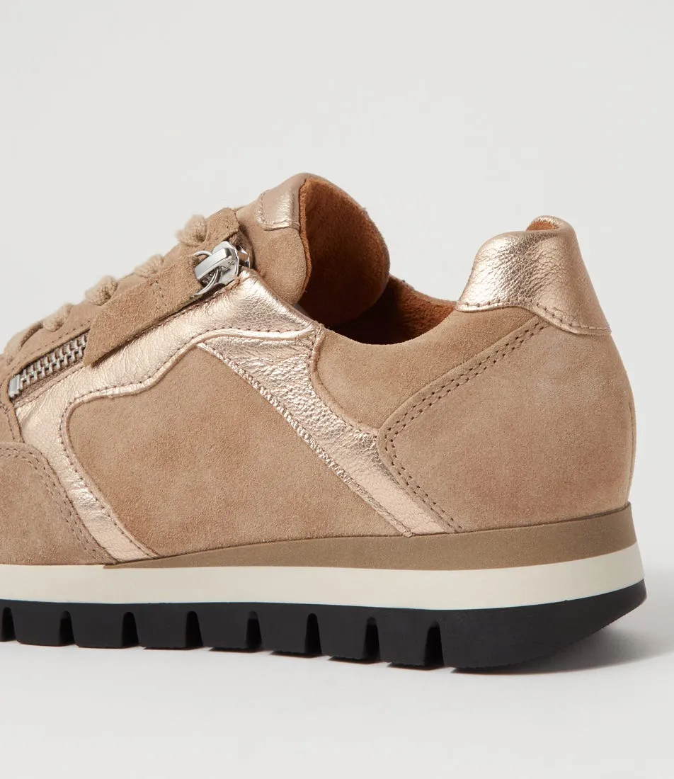 GABOR Frauke Desert Suede Sneakers