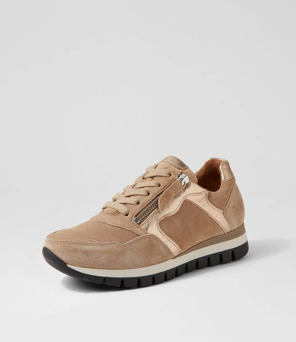 GABOR Frauke Desert Suede Sneakers